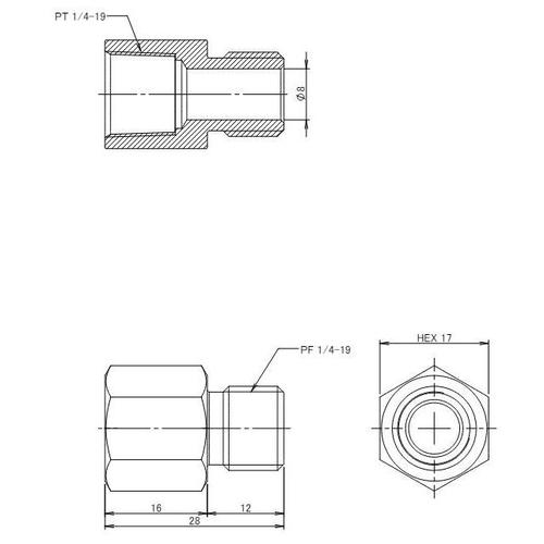 中間ニップルソケットSUSEA141AY−282