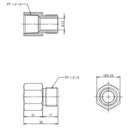 中間ニップルソケットSUSEA141AY−284