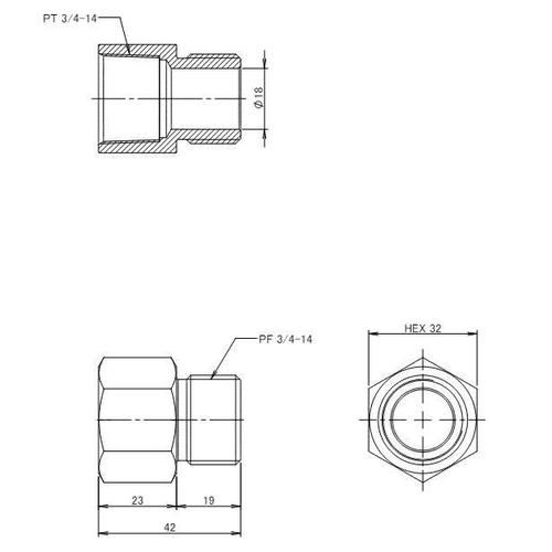 中間ニップルソケットSUSEA141AY−286