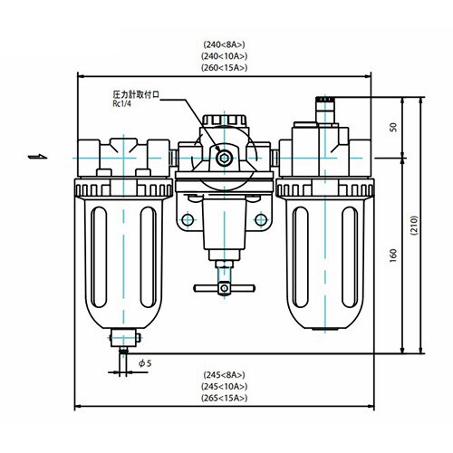 F.R.L.ユニット EA153CD−33A