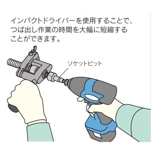 フレキ管つば出し機(インパクト用) EA240RK