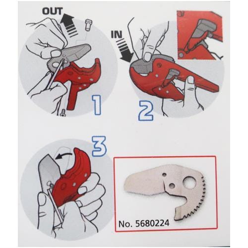 プラスチックパイプカッターEA338BG−13