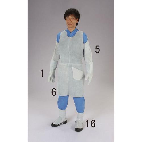 溶接作業エプロン(牛床革) EA353AP−6