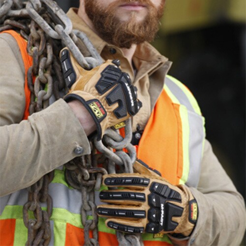 メカニクス本革グローブEA353BY−241