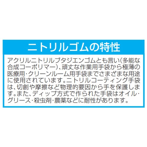 ニトリルゴムコーティング手袋EA354AC−61
