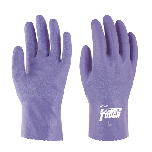 ニトリルゴム手袋(滑り止め付)EA354BH−12