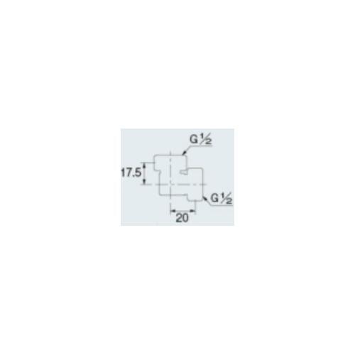 ナット付フレキ用エルボ EA432LD−14