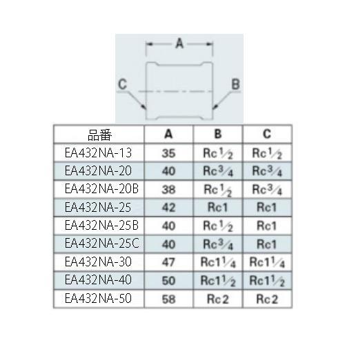 砲金ソケット EA432NA−40
