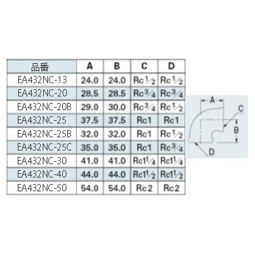 砲金エルボ EA432NC−25C