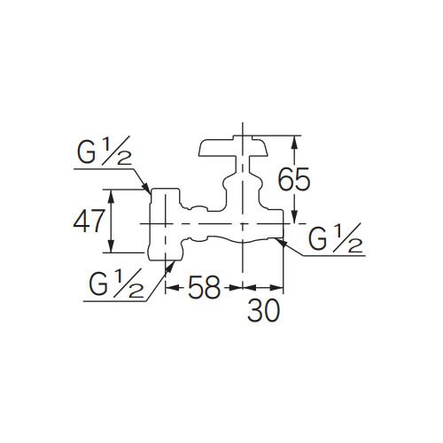 アングル型分岐栓 EA468BN−16