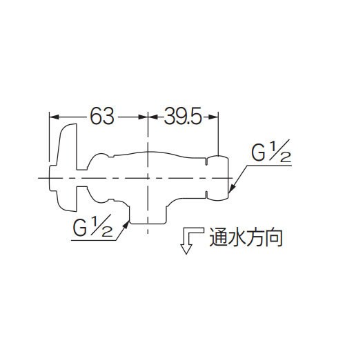 アングル型片ナットバルブ EA468BN−18