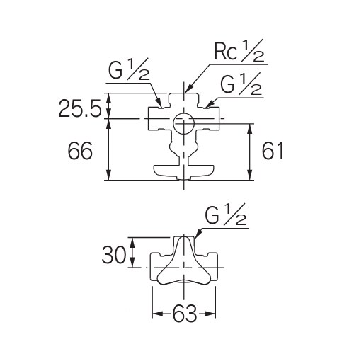 アングル型分岐金具 EA468BN−2