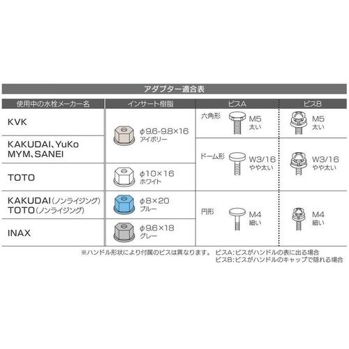 取替用水栓ハンドル EA468BP−12A