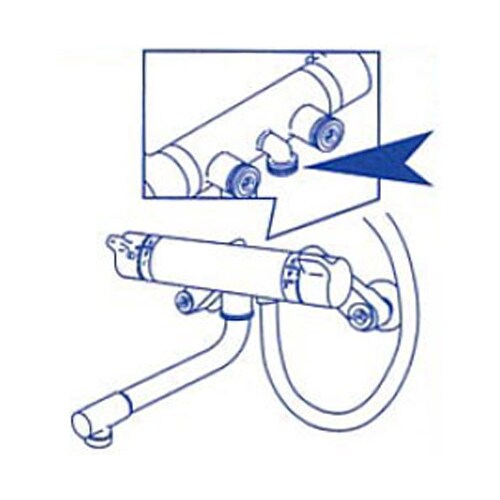 シャワーホース取付エルボ EA468BX−200
