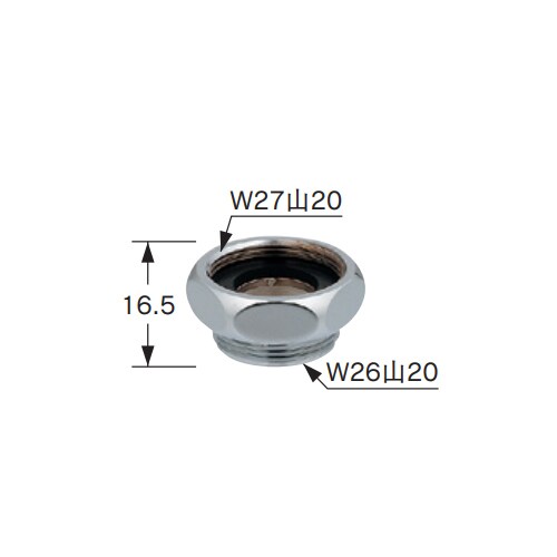 水栓パイプ用アダプター EA468BZ−3