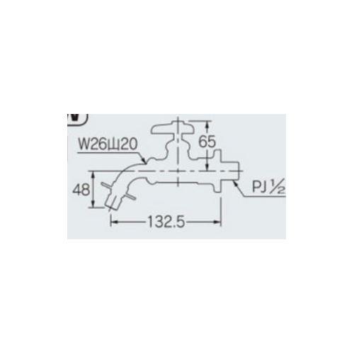 洗濯機用水栓 EA468CJ−8