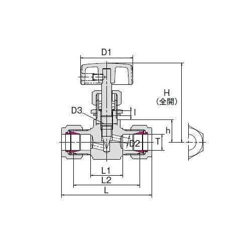 ニードルバルブ(ステンレス)EA470CN−303