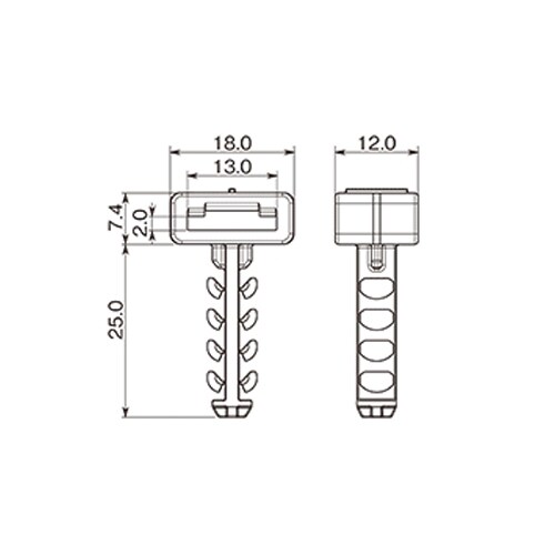 結束バンド用コンクリートアンカーEA475GH−1