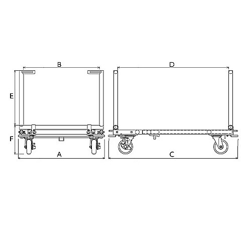 かご台車(分割式) EA520−1