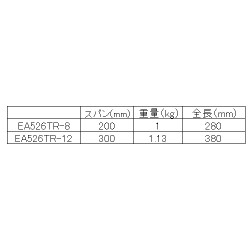 L型クイッククランプ EA526TR−12