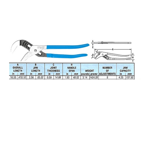 ウォーターポンププライヤー EA531A−400