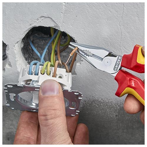 絶縁ニードルノーズプライヤーEA537LB−12