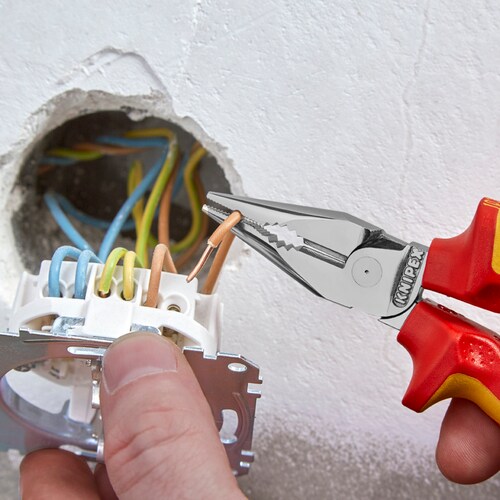 絶縁ニードルノーズプライヤーEA537LB−12