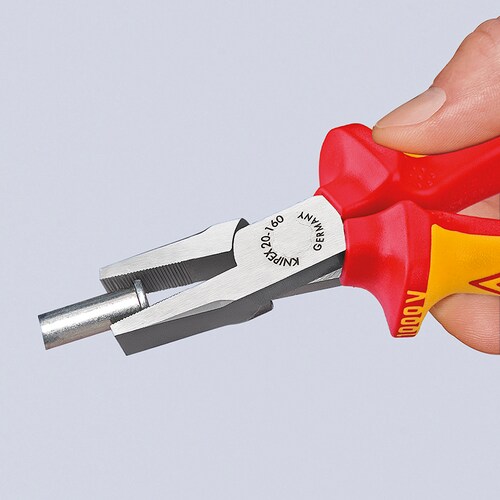 絶縁フラットノーズプライヤーEA537LJ−160