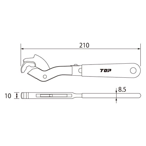 鋼製束用レンチ(ラチェット式)EA546JA−20
