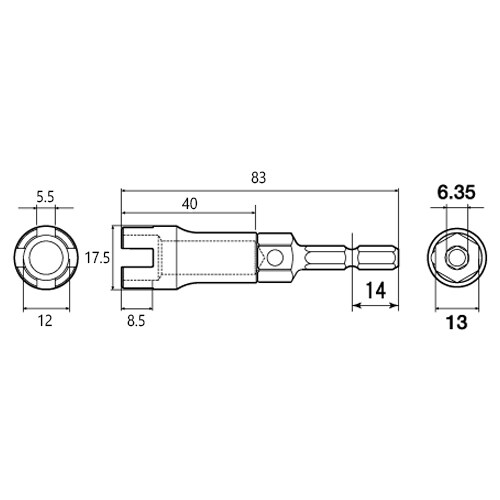 蝶ねじソケット EA551E−1