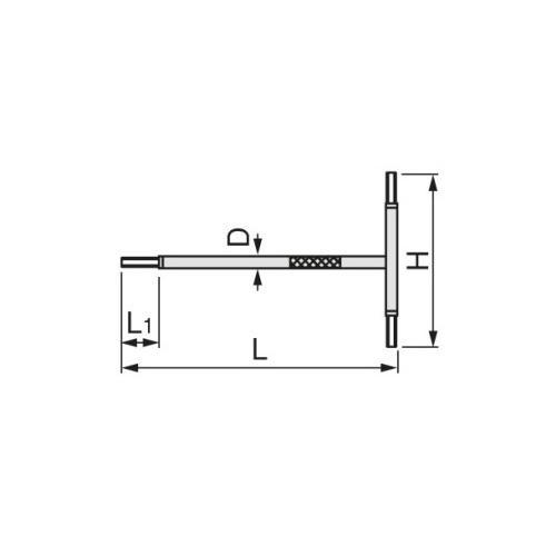 T型六角棒レンチ EA573BZ−8