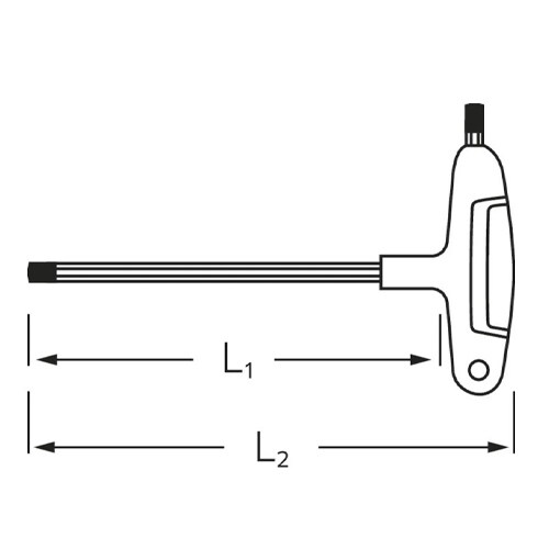 T型六角棒レンチ EA573RA−2.5A
