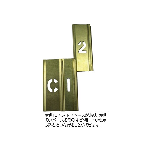 ステンシルプレートセット(真鍮)EA591BX−5