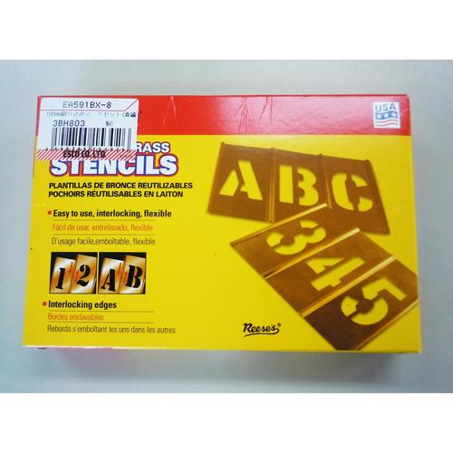 ステンシルプレートセット(真鍮)EA591BX−8
