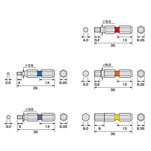 Hexビット EA611BR−100