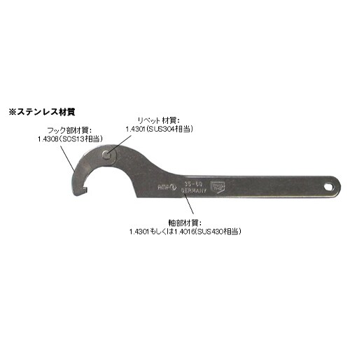 自在フックレンチセットEA613XE−2