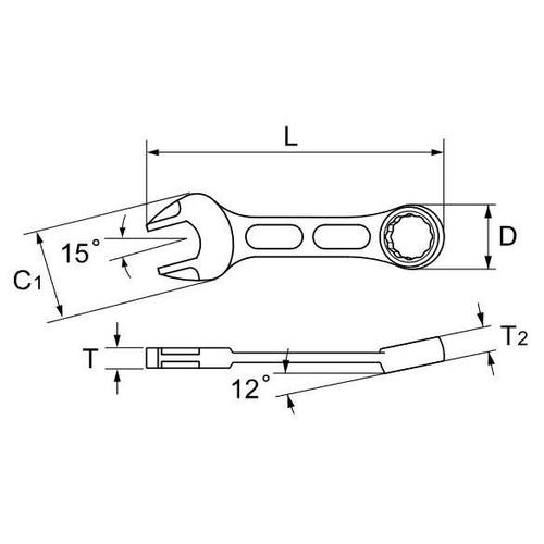 片目片口スパナセット EA614A−7