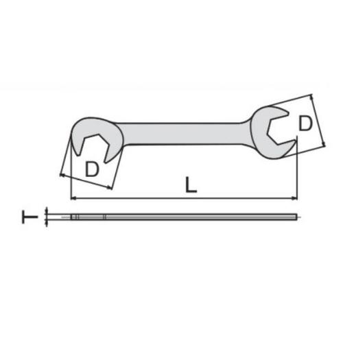 薄口アングルスパナセット EA615GC−9