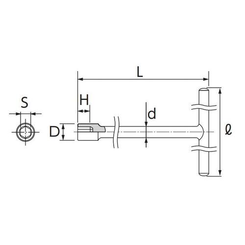 T型BOXレンチ EA618GG−19