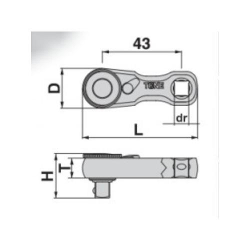 スタビーラチェットハンドルEA618HA−12