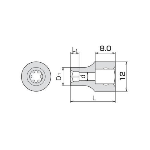 TORXソケットセットEA618HW−8