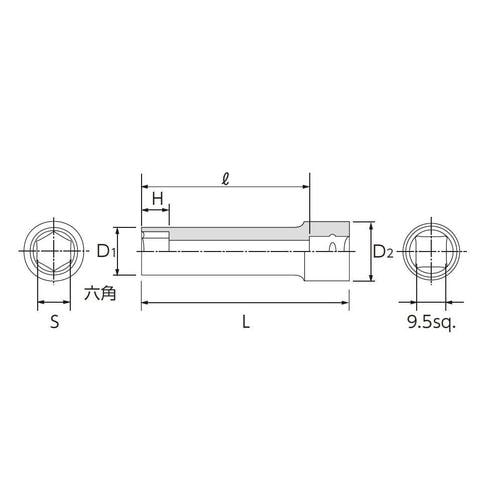 ディープソケット(インチ)EA618PM−103