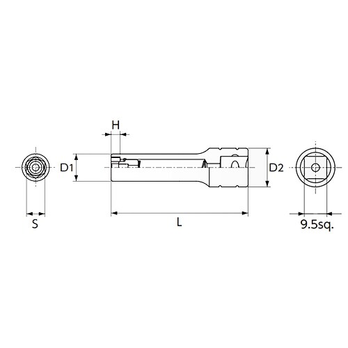 ディープソケットセットEA618PM−308