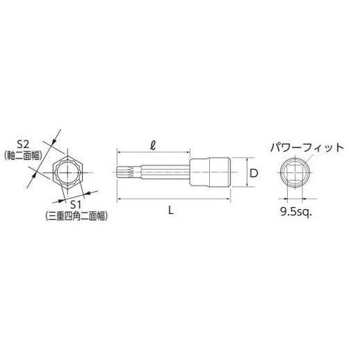 XZNビットソケットセットEA618PT−108