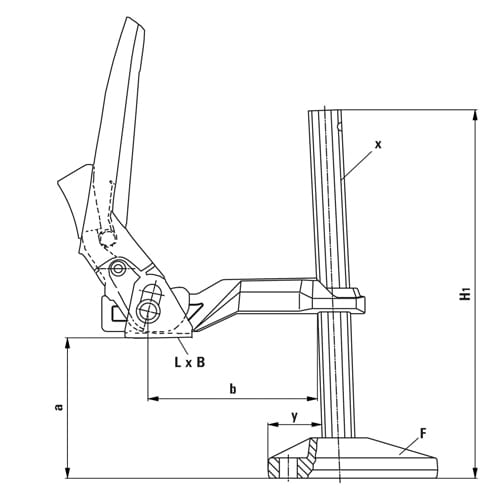マシンテーブルクランプ EA637CP−2
