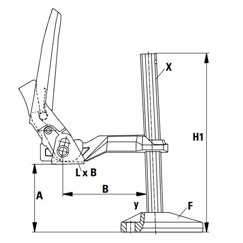 マシンテーブルクランプ EA637CP−3