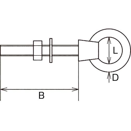 ロングアイボルトEA638BR−10A
