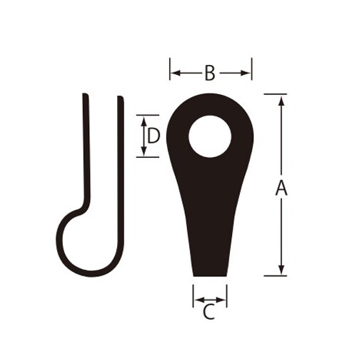 マンテルチェーン用止め金具EA638DU−21