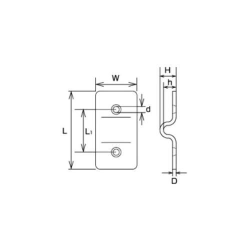 ハンガプレート(SUS製)EA638EC−123