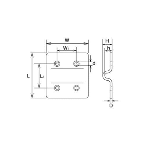 ハンガプレート(SUS製)EA638EC−128